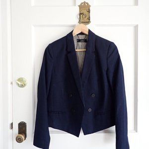 Mango Basics Navy Blue Blazer
